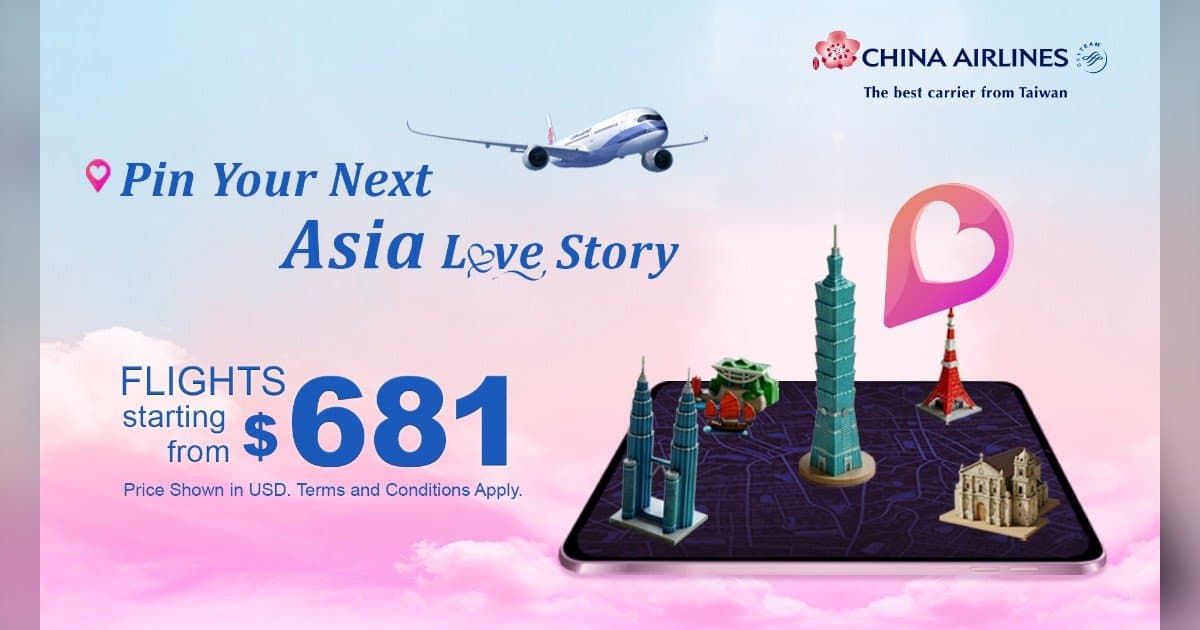 China Airlines Marks Valentine's Season with Expanded North America Connectivity and Milestone on Ontario-Taipei Route