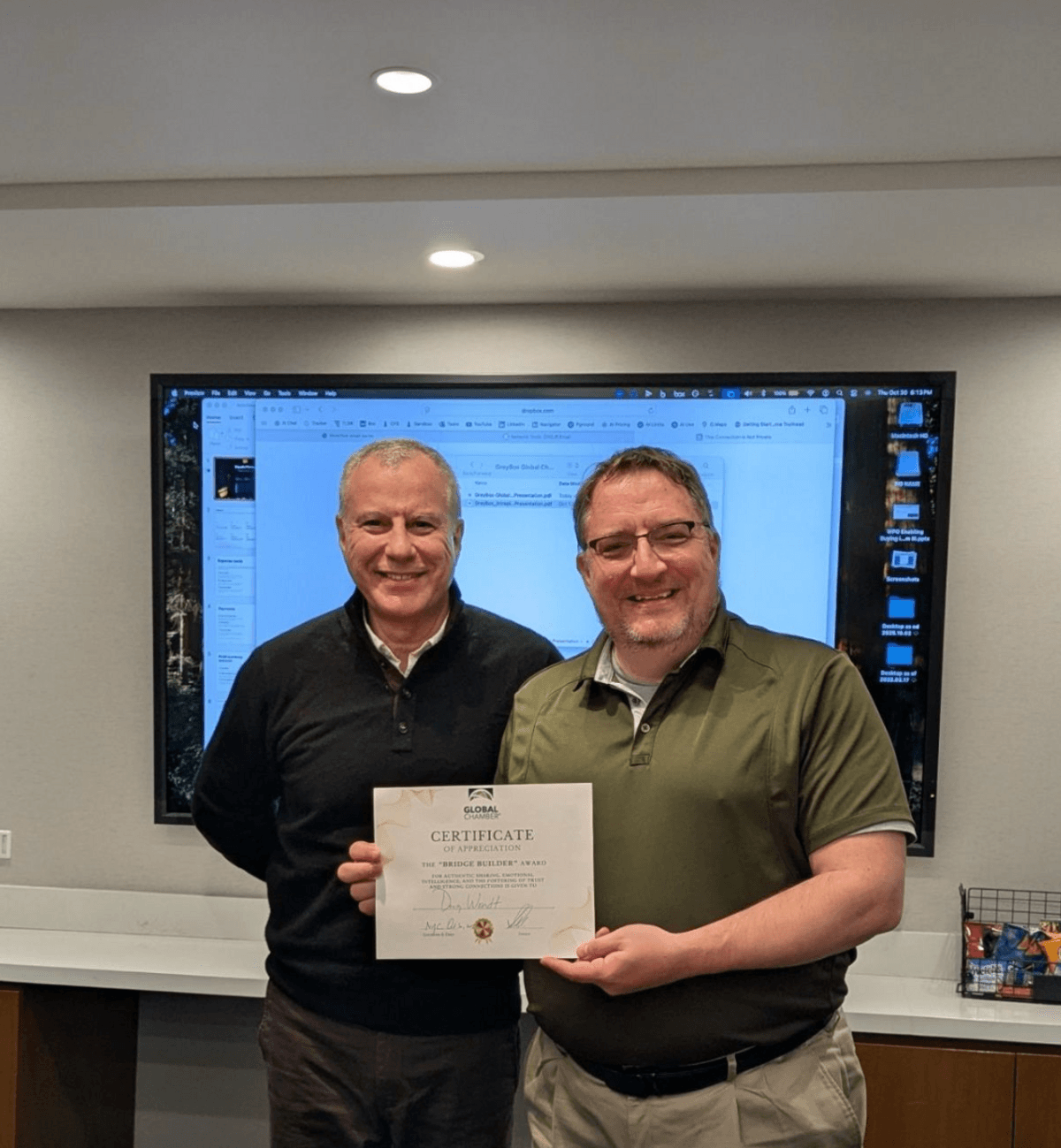 Wendt Partners Co-Founder Honored with Global Chamber's Bridge Builder Award for Fostering International Business Connections