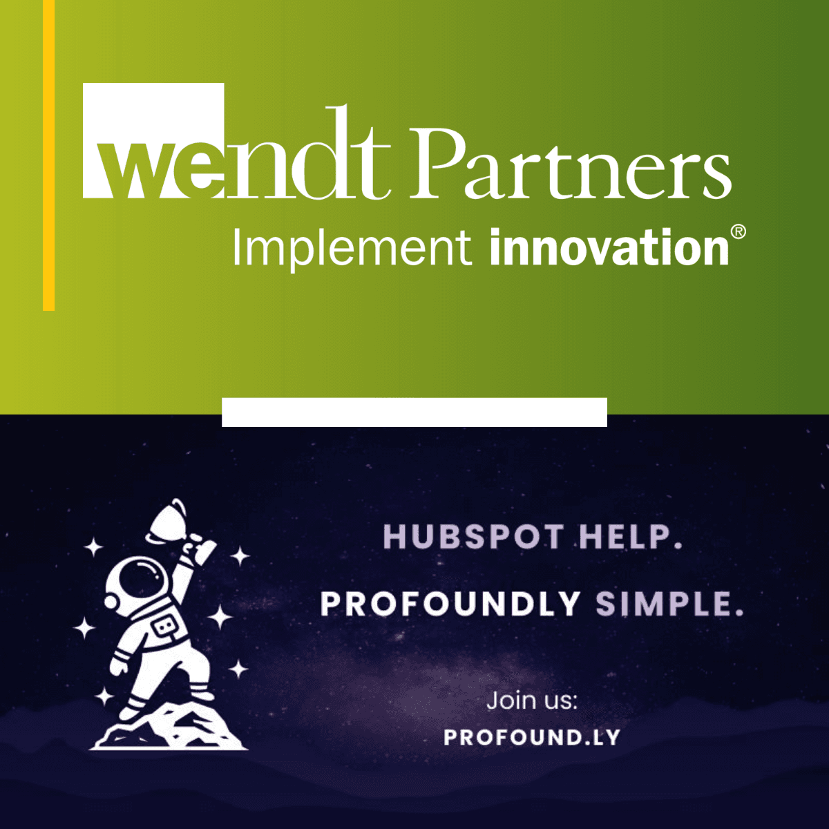 Wendt Partners Joins Profoundly Marketplace as First HubSpot Elite Solutions Partner