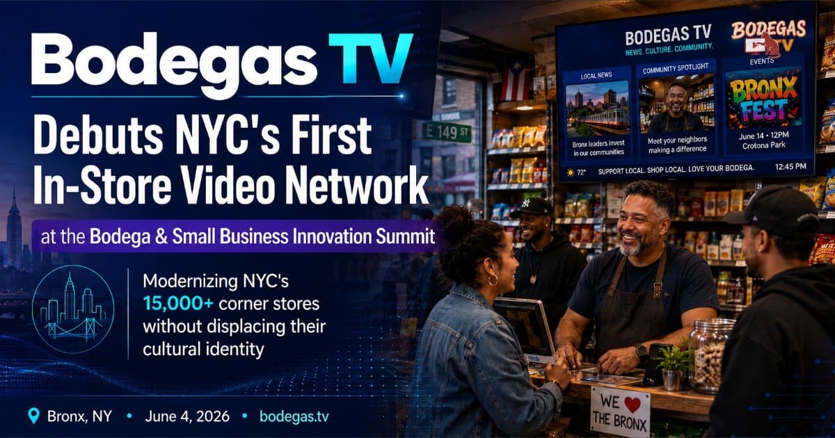 Bodegas TV Launches NYC's First In-Store Video Network, Aiming to Modernize Corner Stores Without Losing Cultural Identity
