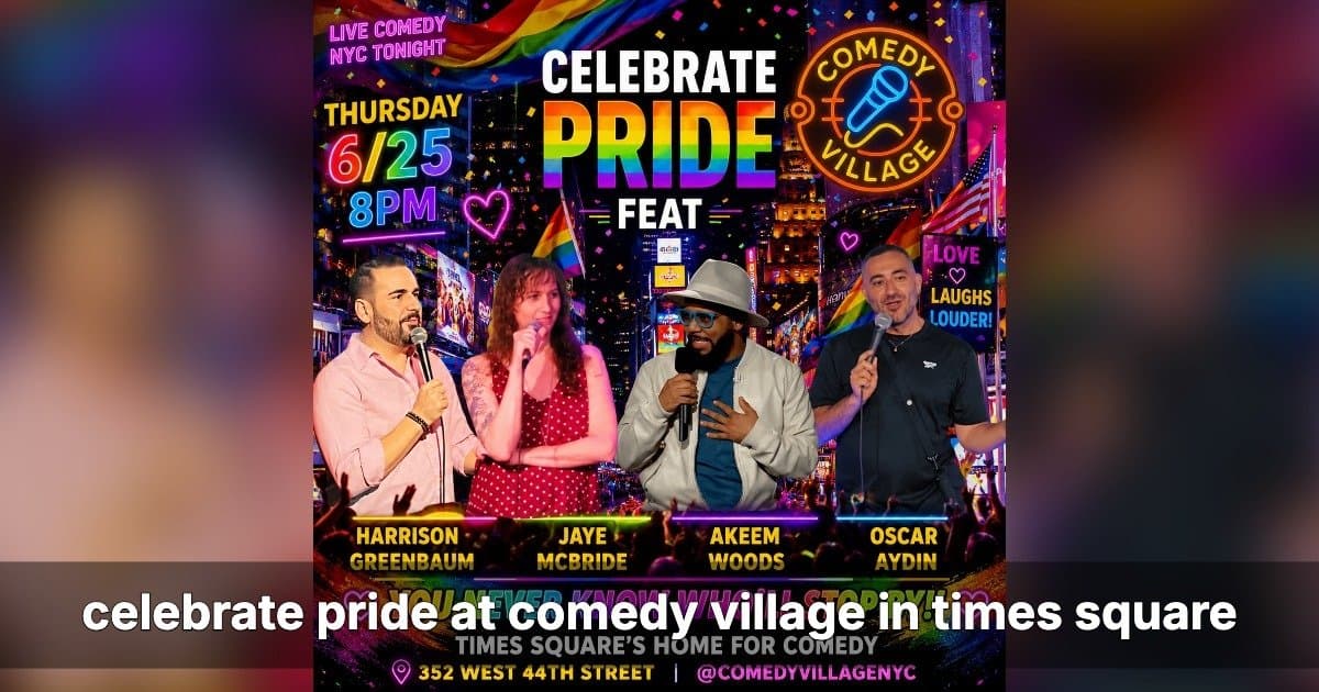 Comedy Village NYC Celebrates Pride Month with Two Special Comedy Events