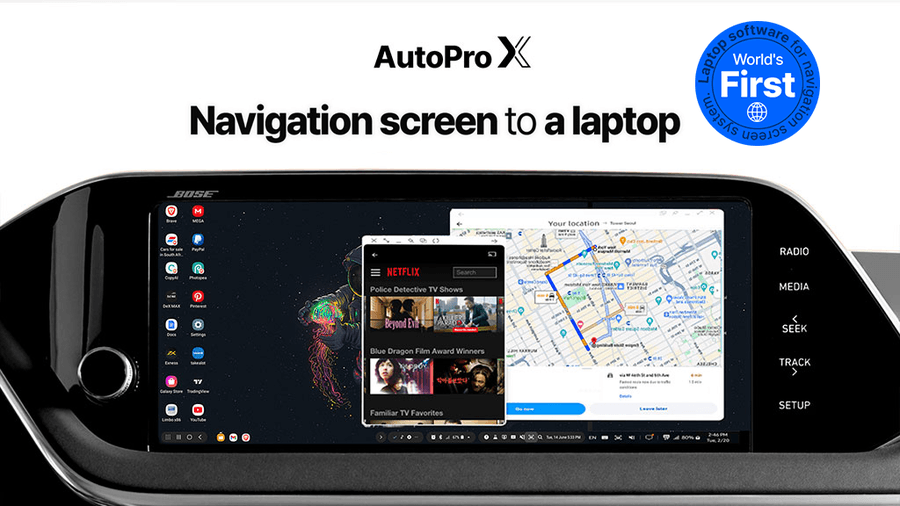 Mayton Motion's AutoPro X Turns Car Navigation Screens into Laptops